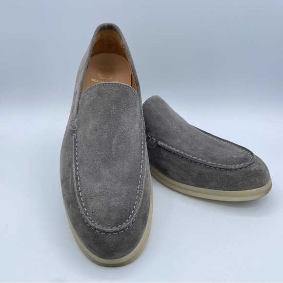 Bruno Magli Suede Loafers 11.5/12 Gray - Picture 1 of 16